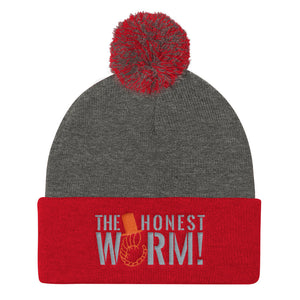 Classic Honest Worm! Logo Pom Pom Knit Cap